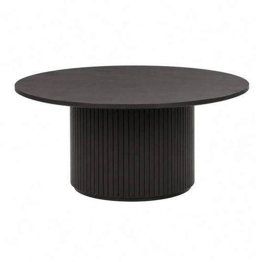 Okrągły stolik z MDF czarny, średnica 100 cm